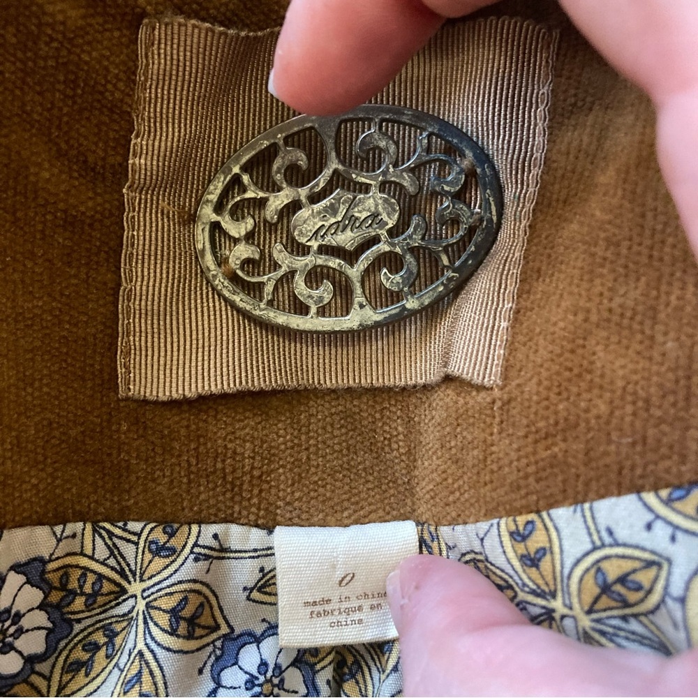 Y2K Idra Corduroy Military Style Jacket Victorian Style View 5